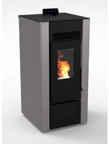 Stufa A Pellet Ad Aria Ventilata 6 KW Efesto Antracite C-Line