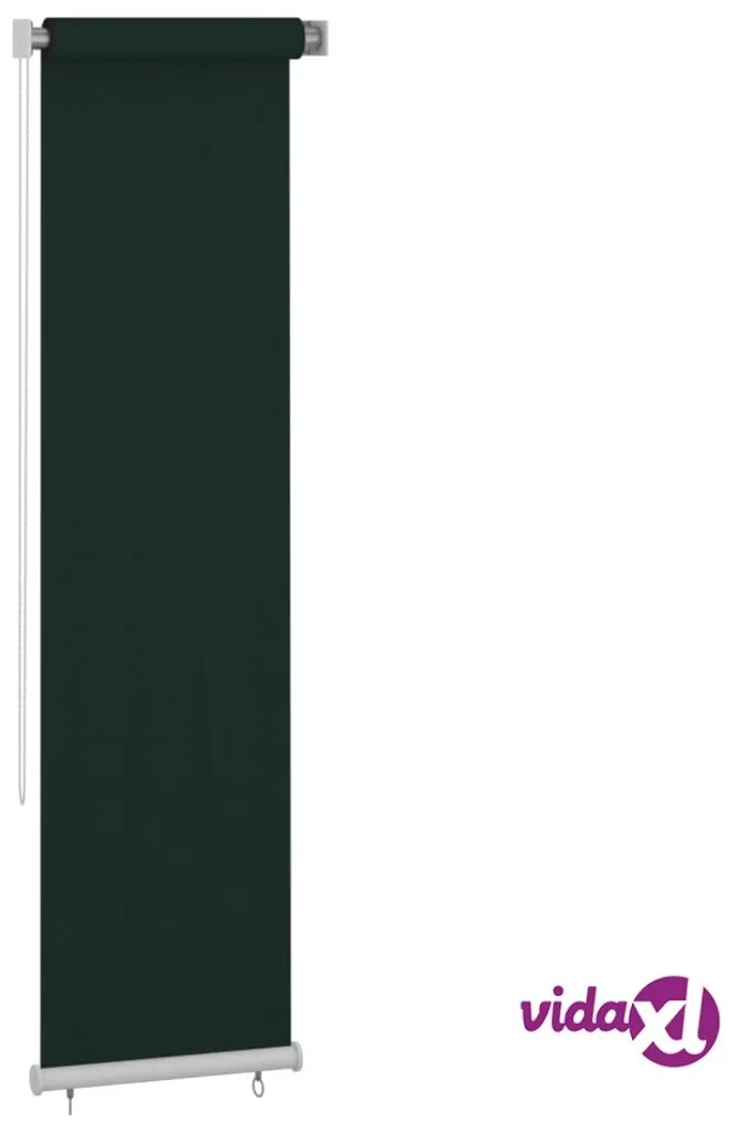 vidaXL Tenda a Rullo per Esterni 60x230 cm Verde Scuro HDPE