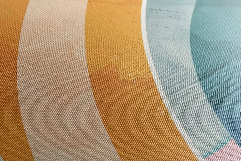 Stampa su tela – Arcobaleno Peach Fuzz