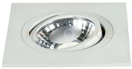 Incasso led orione bianco quadrato 7w 650lm 4000k 9x9x5,7cm