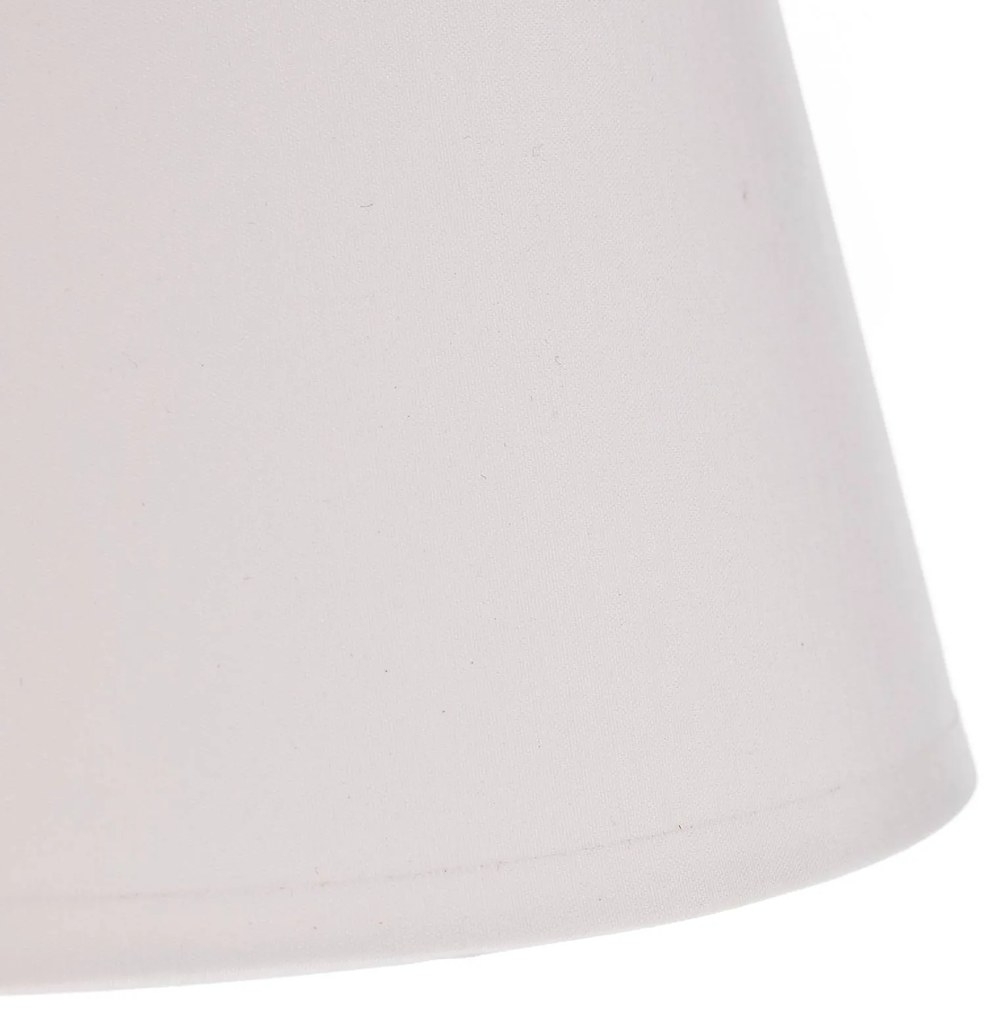 Luminex Lampada da tavolo Soho, conica, altezza 33 cm, bianco