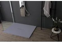 Piatto doccia Ardesia Plus 2,6cm grigio matt 100x80cm - Kinedo
