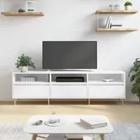 Mobile Porta TV Bianco 150x30x44,5 cm in Legno Multistrato 831268