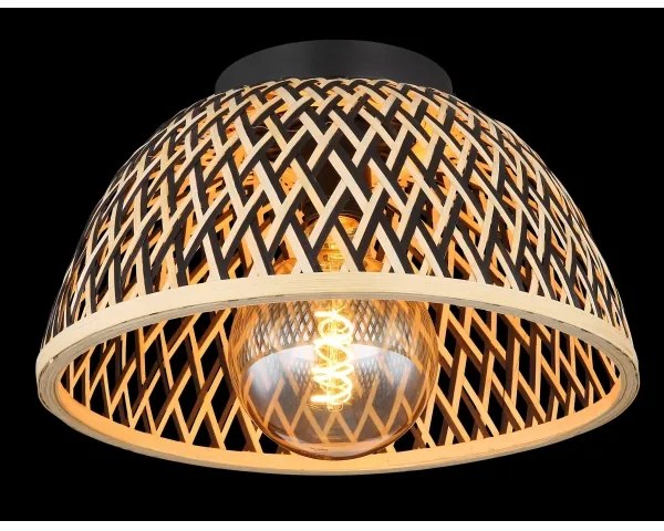 Globo 15767D - Lampadario a plafone COLLY 1xE27/15W/230V bambù