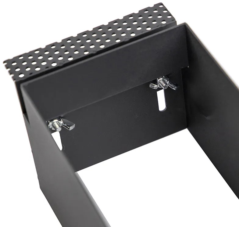 Faretto incasso nero GU10 AR70 senza cornice 2 luci - Oneon