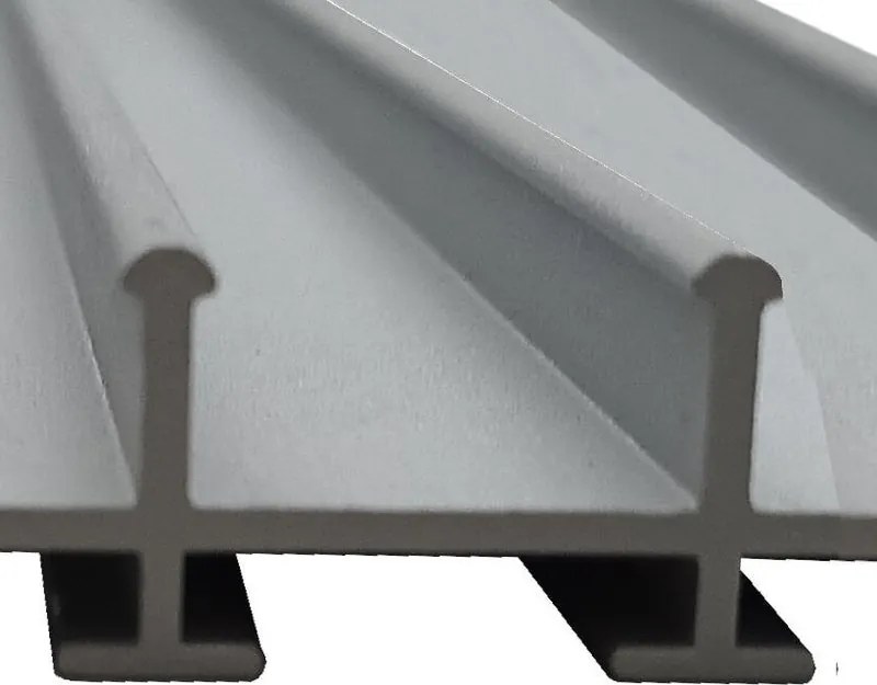 Binario per pergola SLIDING CRYSTAL grigio L 370 x P 10x H 238 cm