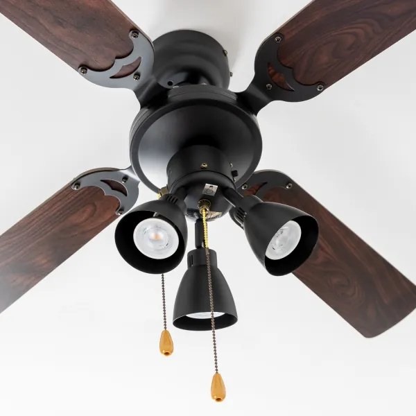 ZEVENTI - Ventilatore da soffitto ZURRIOLA 3xGU10/50W/230V