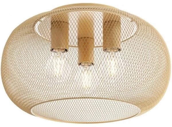 Redo 01-3139 - Plafoniera CROKET 3xE27/42W/230V diametro 40 cm oro