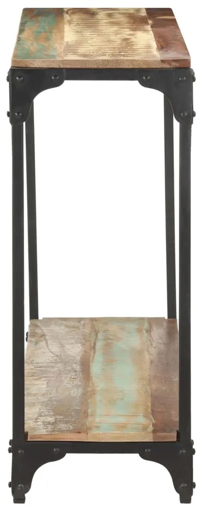 Tavolo consolle 110x30x75 cm in legno massello di recupero