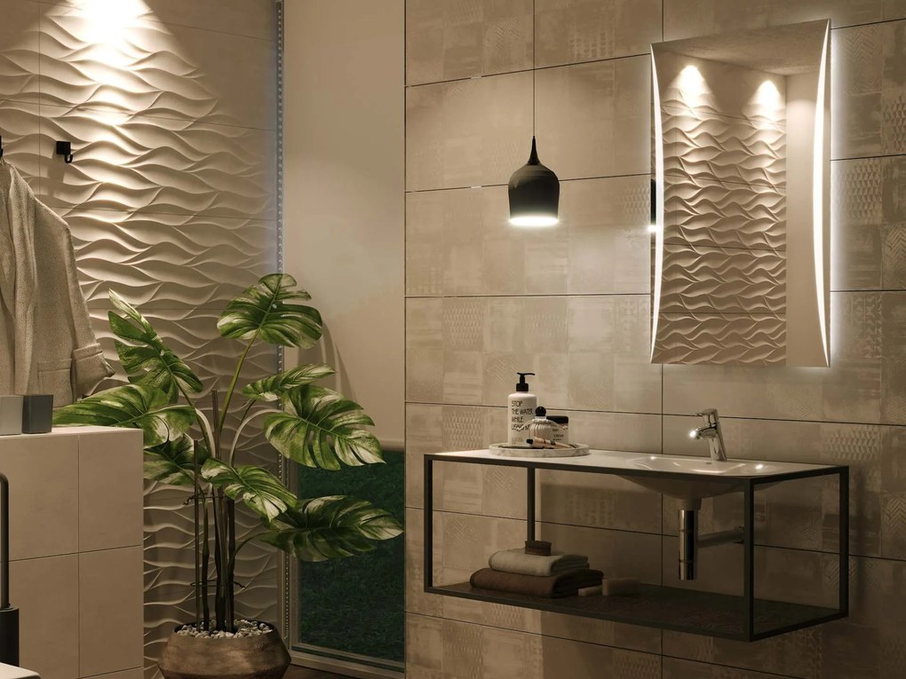 Specchio con illuminazione LED  M15