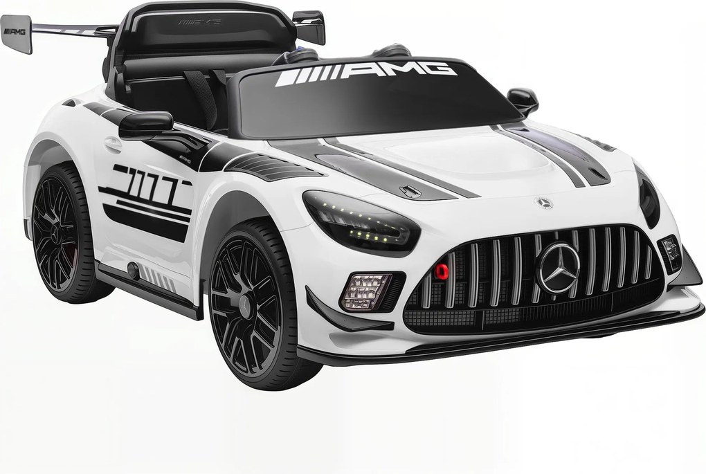 Macchina Elettrica Bambini 3-8 Anni Licenza Ufficiale Mercedes AMG 12V con Telecomando Luci LED Bianco...