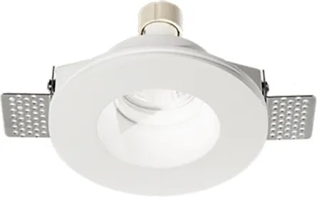 Faretto da incasso rotondo JAZZ in gesso verniciato Bianco D10 cm