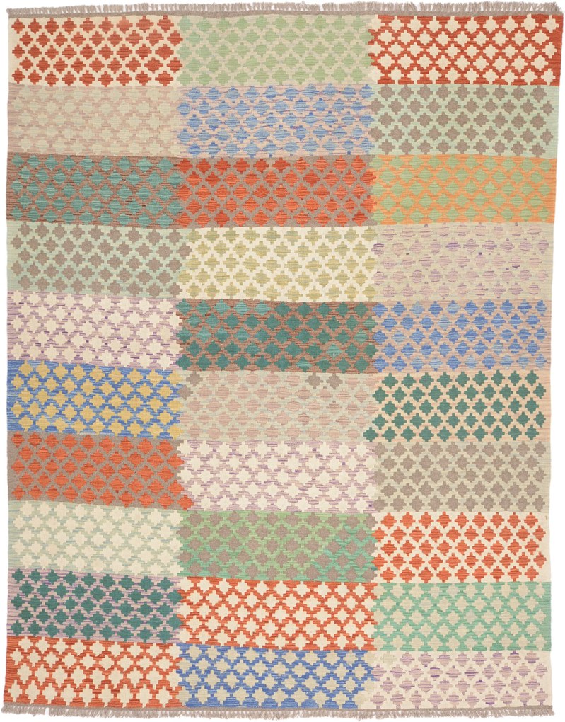 Kilim Tappeto 250x190 (Afghanistan) Annodato A Mano