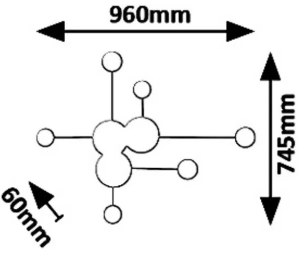 Rabalux 6260 - Applique LED AMADEO LED/21W/230V