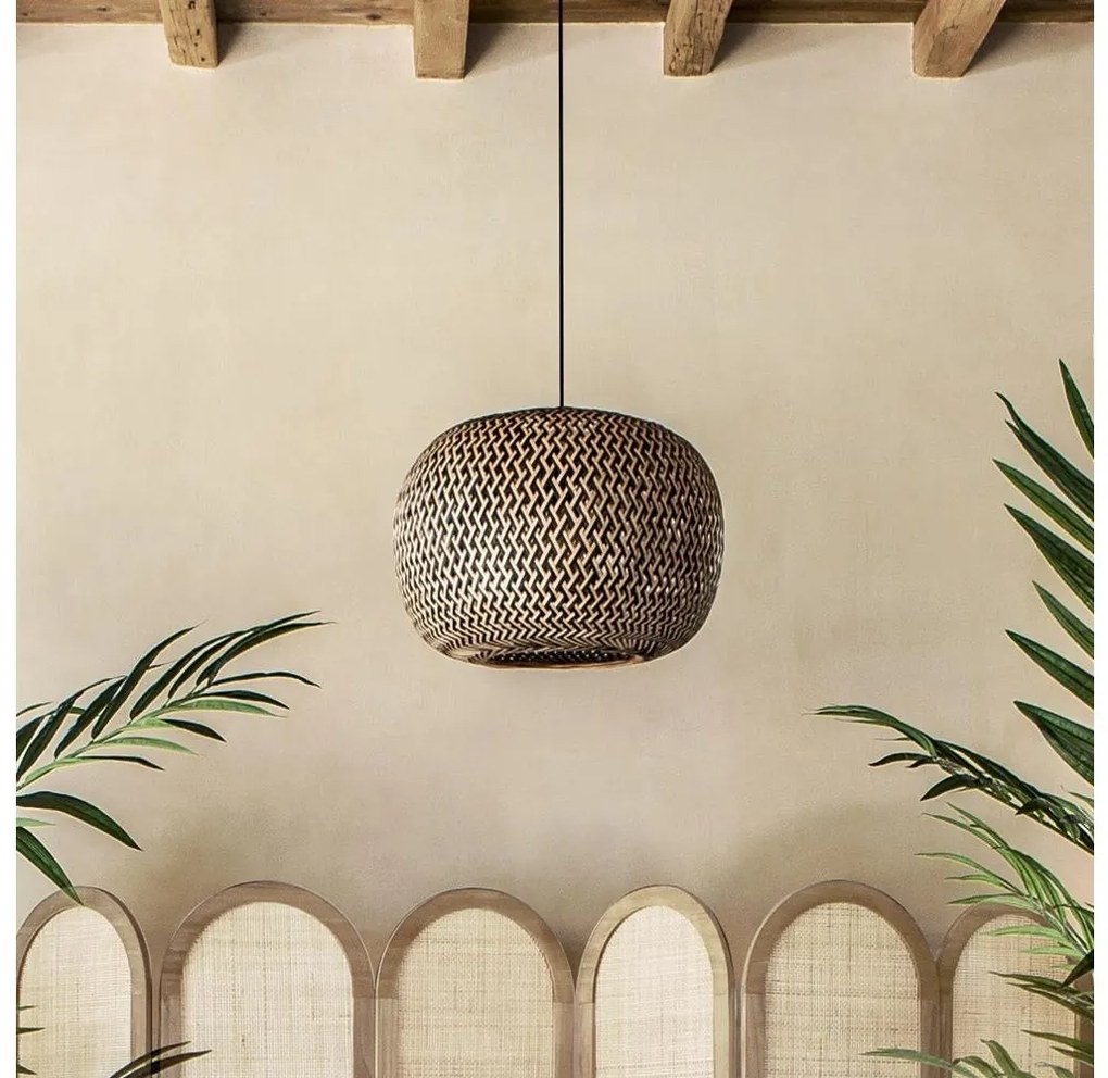 Atmosphera - Lampadario a sospensione con filo SINAI 1xE27/40W/230V bambù