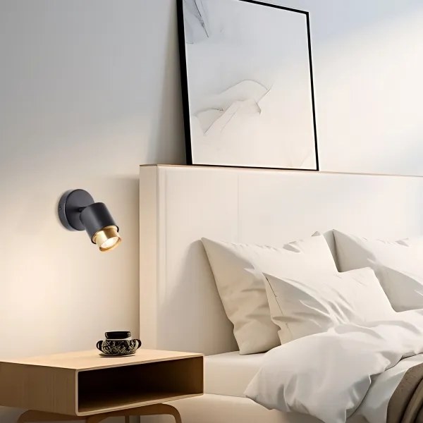 Brilliant - Faretto da parete LED COVELO 1xGU10/5W/230V nero/oro