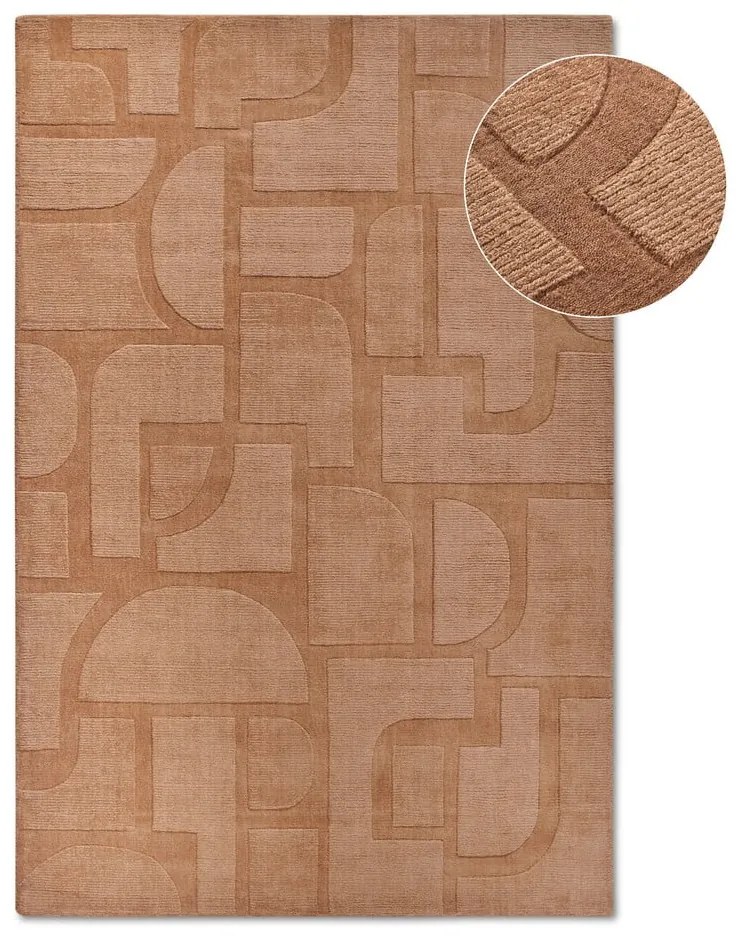 Tappeto marrone in lana tessuto a mano 160x230 cm Alexis - Villeroy&amp;Boch