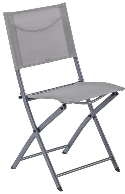 Set tavolo e sedie Emys NATERIAL in acciaio beige per 2 persone