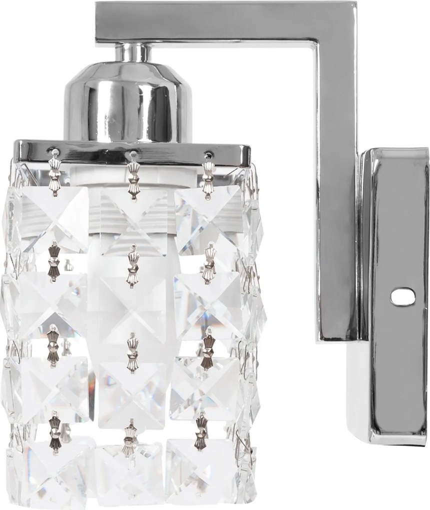 Lampada da parete in metallo cristallo APP543-1W  CROMO