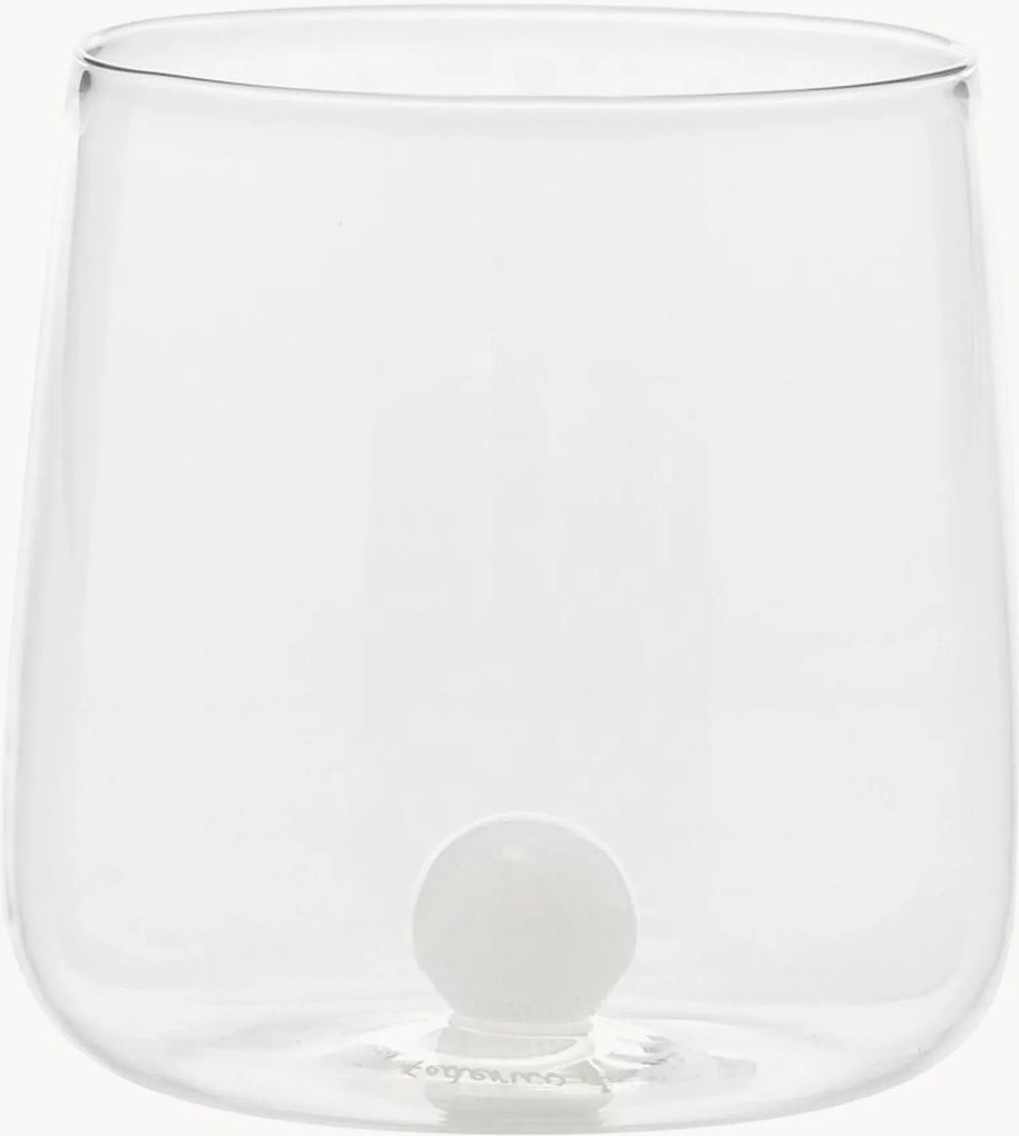 Bicchieri acqua fatti a mano in vetro borosilicato Bilia 6 pz