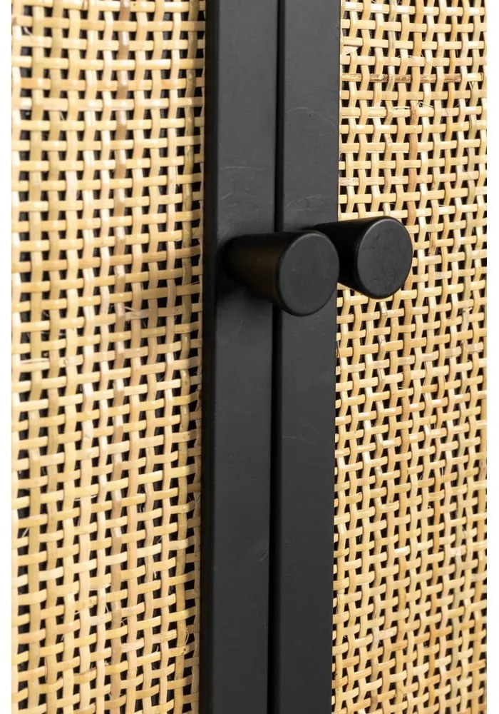 Portabottiglie in rattan nero 18x100 cm Guuji - White Label