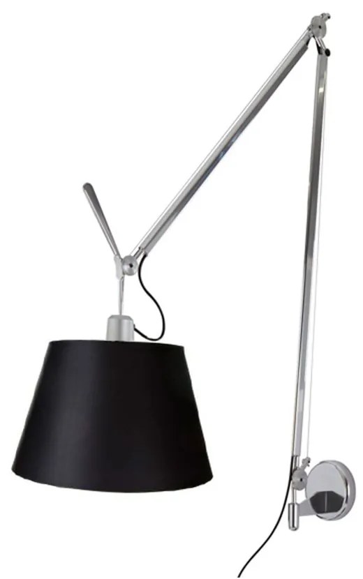 Tolomeo Mega Applique da Parete con Dimmer Alu/Nero - Artemide