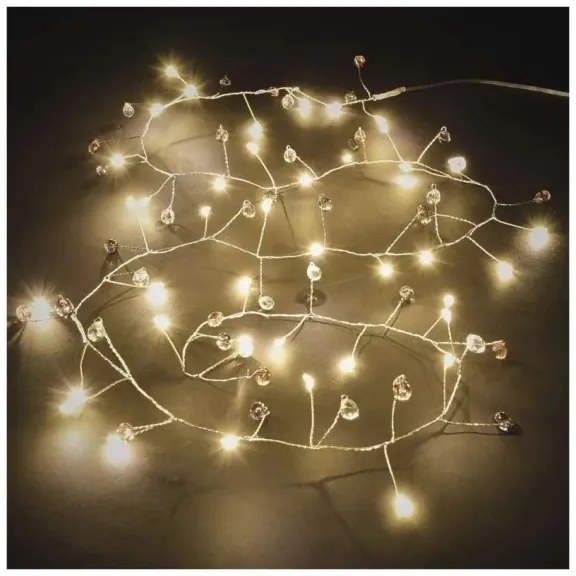 Catena luminosa natalizia a LED 40xLED/3xAA 1,5 m bianco caldo