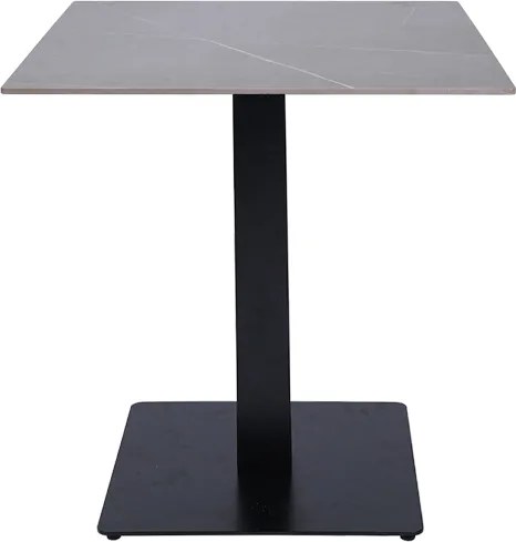 Tavolo pub ristorante bar quadrato 70x70 cm Top per esterno effetto Cemento H 75