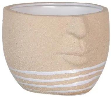 Vaso 21 x 19,5 x 15 cm Ceramica Naturale