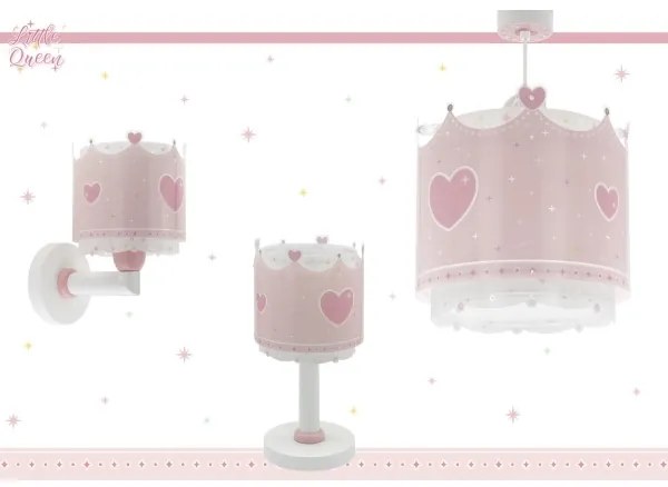 Dalber 61102 -Lampadario per bambini LITTLE QUEEN 1xE27/60W/230V