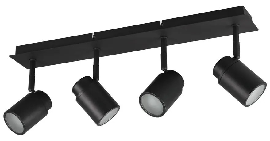 Faretto in metallo nero opaco 19x52 cm Angelo - Trio
