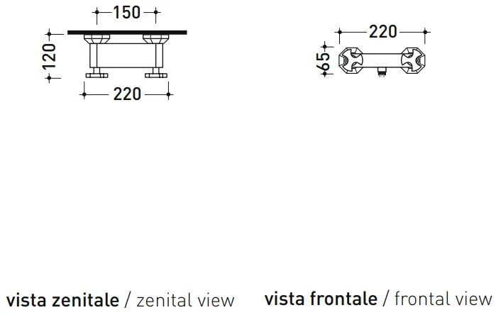 Flaminia EVERGREEN EG350 mubinetto doccia esterno cromo