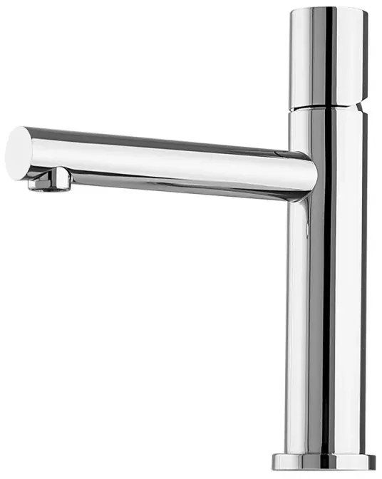 Miscelatore lavabo cromo senza leva in acciaio inox Gemini