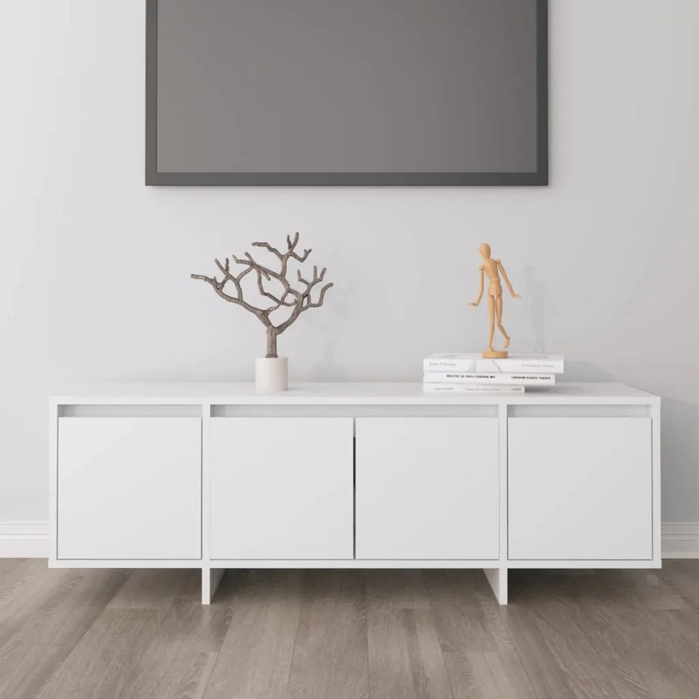 Mobile Tv Bianco 120x30x40,5 Cm İn Truciolato /