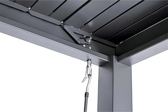 Pergola Bioclimatica In Alluminio 3x4 Con Lamelle In Alluminio Antracite