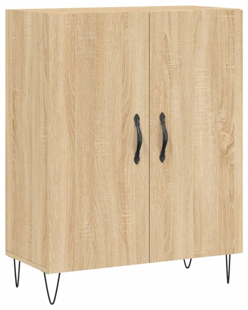 Credenza Rovere Sonoma 69,5x34x180 cm in Legno Multistrato