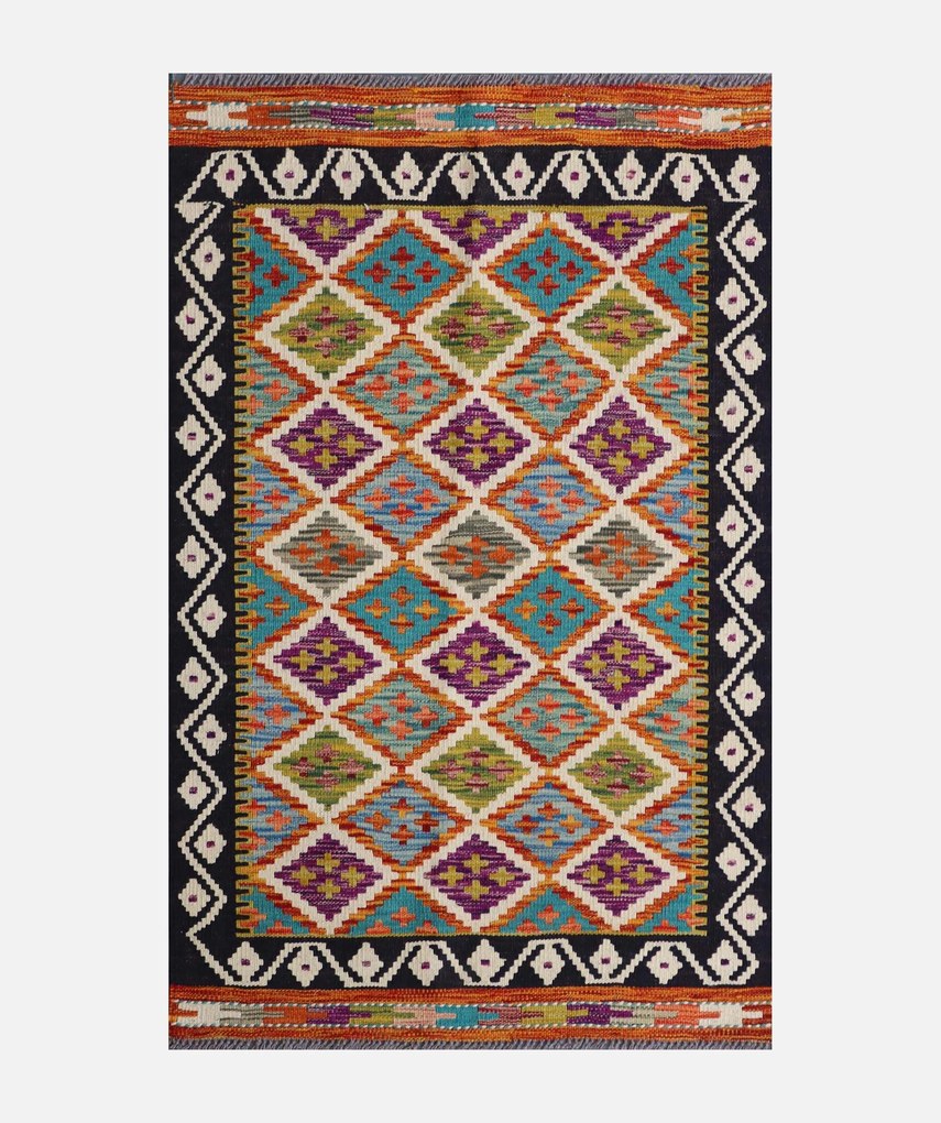 Kilim Tappeto 130 x 80 (Pakistan) Tessuto A Mano