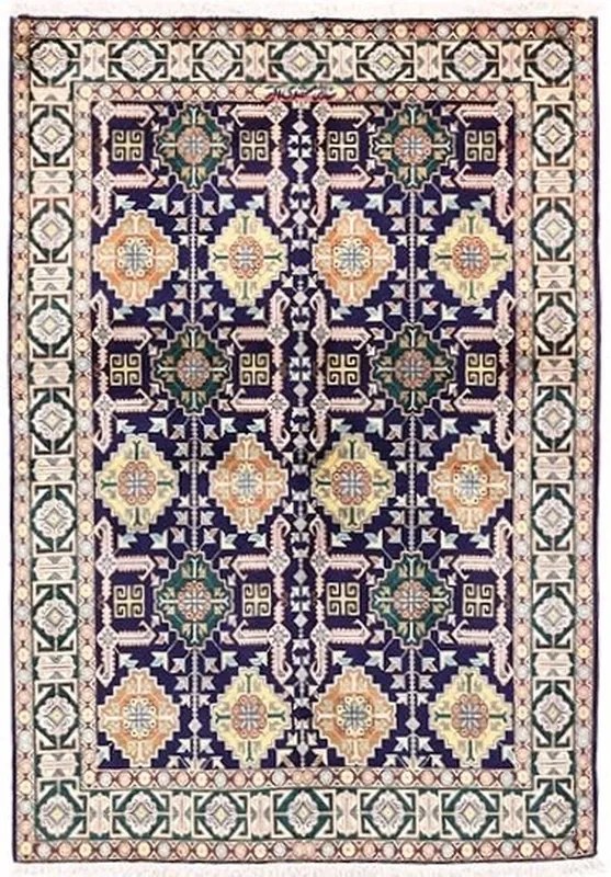 Tabriz Tappeto persiano 150x100 Blu (Iran) Annodato A Mano