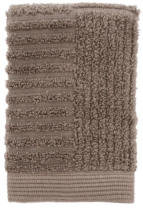 Asciugamano tipo terry grigio tortora in cotone 30x30 cm Classic – Zone