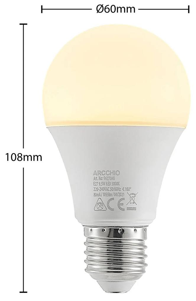 Lampadina LED Arcchio E27 A60 9,5W opale 3.000K 1055lm