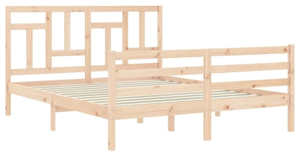 Giroletto con testiera 160x200 cm in legno massello