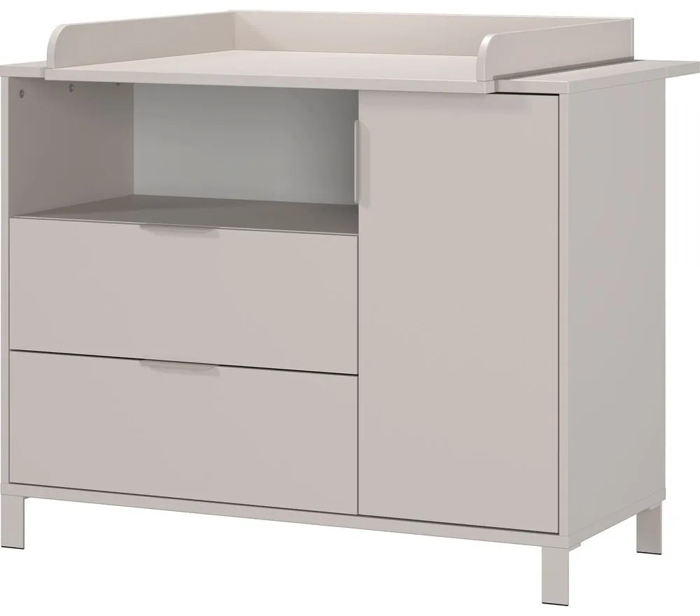 Cassettiera per bambini color crema con fasciatoio 115x102x77 cm Alkmaar – Germania