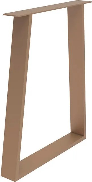 Gamba per mobili STEELMI Trap in acciaio rame opaco L 60 x P 8 x H 71 cm