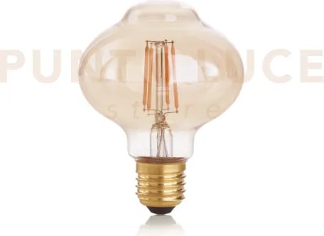 Lampadina attacco e27 in vetro ambra bolla 4 w 360 lm 1800 k ø 80 x...