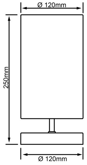 Brilliant - Lampada da tavolo CLARIE 1xE14/40W/230V cromo opaco/bianco