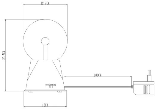 Globo 280110 - Lampada da tavolo LED PLASMA LED/3,6W/230V