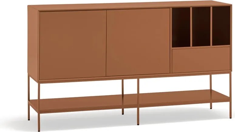 Cassettiera color mattone 166x98x45 cm Platt – Teulat