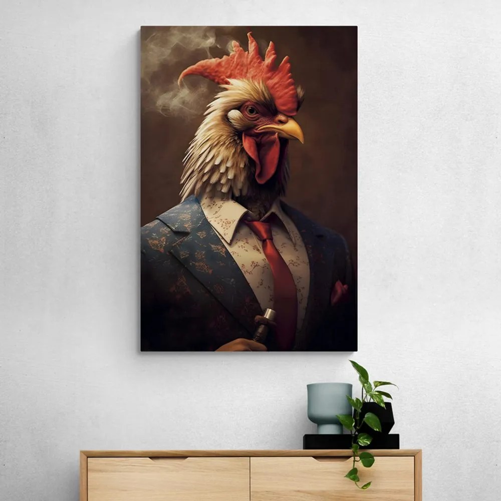 Stampa su tela – Gangster animale gallo