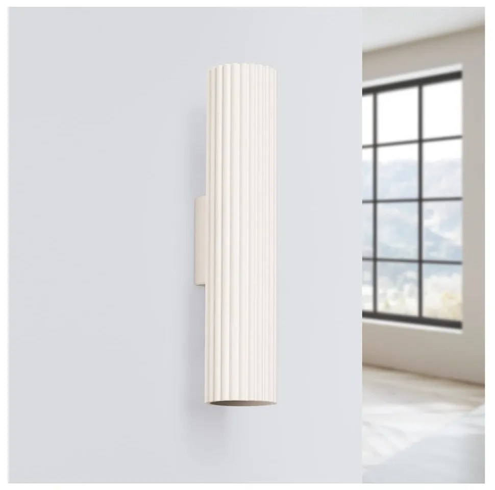 Lampada da parete color crema Gleam – Sollux