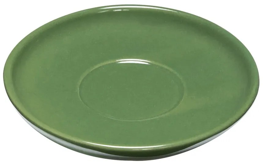 Tazza verde e crema in gres Amare - Hübsch